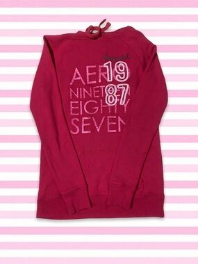 Aeropostale Women's Hot Pink Hoodie
